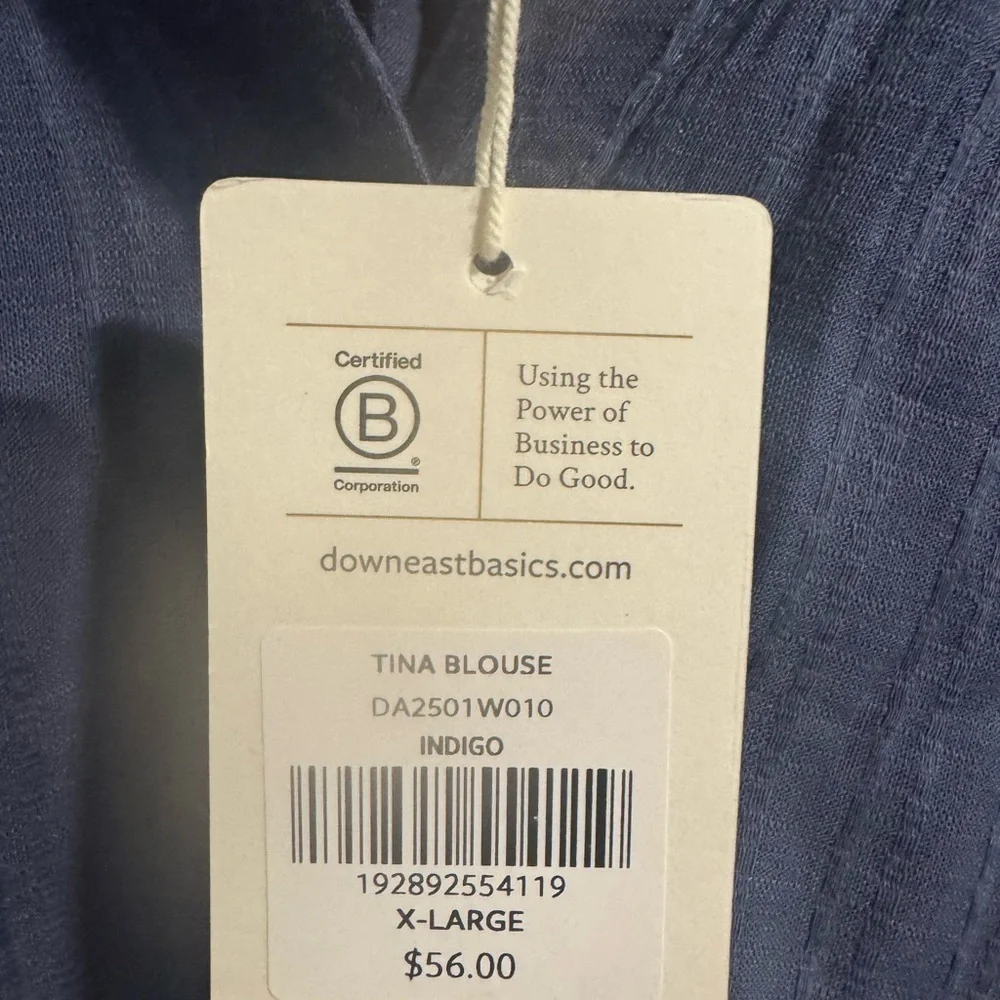 Women's Down East Tina Blouse - XL / Indigo